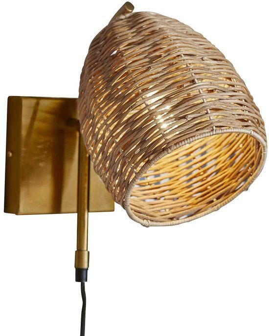 Loberon Wandlamp Anglemont bruin