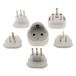 Zenitech Adaptateur De Voyage Encastrable 2 Prises Blanc