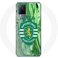 Hoesje Vivo v21 5G scp sportieve portugal groene achtergrond