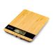 Oromed balance de cuisine en bambou ORO-KITCHEN SCALE NOIR