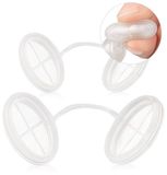 Inf DRAGON ECOM INTERNATIONAL LIMITED Wegwerp Onzichtbare Neusfilters - Transparante Neusdilator tegen Stof, PM2.5 en Allergieën, Set van 4, Gemengde Vier Maten