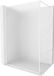 Mexen Kioto-XF paroi de douche à l'italienne avec cadre 120 x 202 cm, verre dépoli 10 mm, blanc