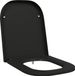 vidaXL Toiletbril Zwart 47,5 x 35 x 3,6 cm Duroplast
