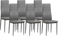 Albatros International MILANO eetkamerstoelen 6, stuks, Grijs