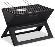 Relaxdays Opvouwbare Barbecue - Zwart/Zilver - Staal