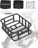 VEVOR Achterfietsmand 435x330x155 mm, Achterwielmand met bagagenet en hoes, Bagagedrager voor het vervoeren van honden, huisdieren, fruit en boodschappen, Inclusief montagegereedschap