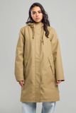 America Today Janah Teddy Dames Regenjas Khaki Maat M