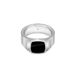 BOSS Jewelry ODELL Collection Ring voor heren, van roestvrij staal met zwarte onyx
