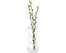 Giftdecor Bloemenvaas bol vorm - transparant glas - D17 x H36 cm