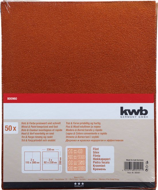 kwb KWB - 50-pak Schuurpapier - 230x280mm