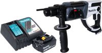 Makita DHR 202 RG1W Accuklopboormachine 18 V 20 mm 2.0 J wit + 1x Oplaadbare accu 6.0 Ah + lader