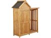 Habitat et Jardin Armoire de jardin en bois "Noé" avec rangement pour bois - 136 x 57 x 170 cm - Marron