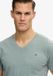 Superdry T-shirt Classic Cotton Linen Vee M1012391a J1e Silver Sage Mannen Maat - M