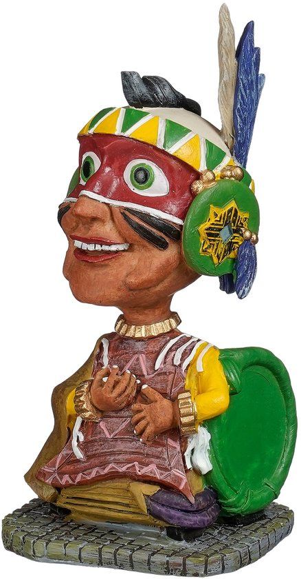 Luville - Carnaval Indian Car Multicolor Polyresin 13 cm