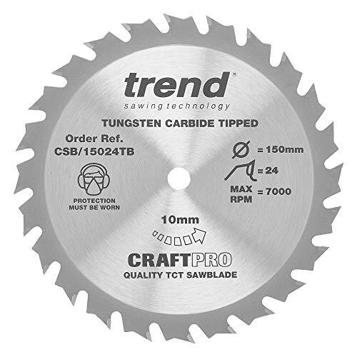 TREND Trend Craft Pro zaagblad – 150 mm diameter 10 mm boring 24 tanden TCT