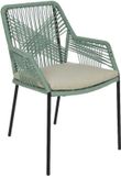 BUITEN living Livorno/Seville mint dining tuinset 7-delig | betonlook/groen | 240cm | 6 personen