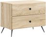 vidaXL Nachtkastje Sonoma Eiken 62 x 34,5 x 47,5 cm Bewerkt hout