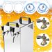 Tireuse à bière Ensemble complet - Tireuse à bière - Kontakt 40/K 2-robinets Inox, 50 l/h, avec pompe à membrane - Tireuse à bière, Beertender, Tireuse maison, Refroidisseur de bière, Adaptateur 5 litres, Type G