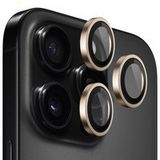 Blueo Film de protection pour caméra arrière Metal Frame pour Apple iPhone 16 Pro Max / 16 Pro, Verre trempé, Bronze