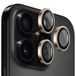 Blueo Film de protection pour caméra arrière Metal Frame pour Apple iPhone 16 Pro Max / 16 Pro, Verre trempé, Bronze