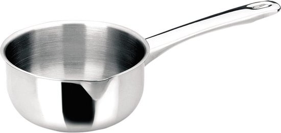 Ibili steelpan Prisma gewelfd 10 cm van roestvrij staal/metaal, zilver