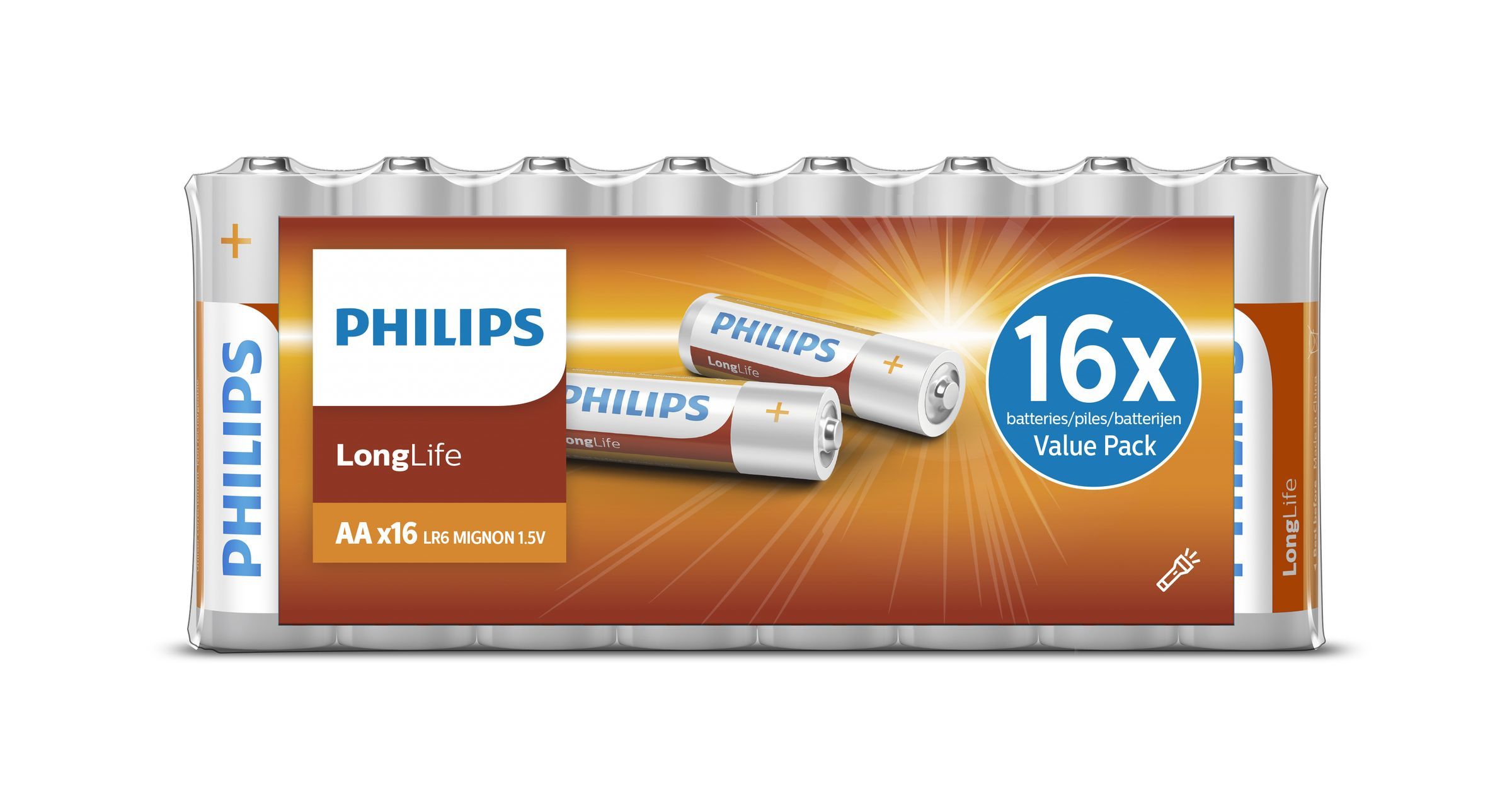 Philips LongLife R6L16F/10 - AA Batterijen - 16 stuks