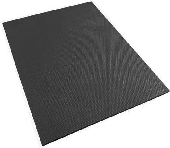 Stalmat 90 x 120 cm - 17 mm - Zwart - Rubber