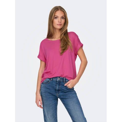 ONLY ONLMOSTER roze T-shirt voor dames