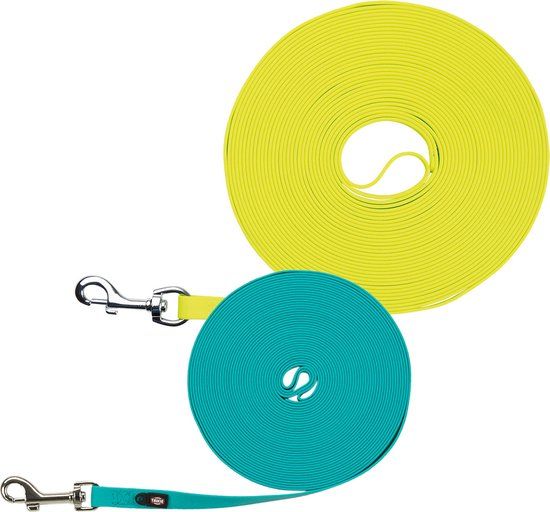 Trixie Hondenriem - Waterafstotend, Rubber Bekleed - 5m x 1,7cm, Oceaan Blauw
