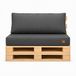 Blomster Outdoor - Coussin d'extérieur pour meubles palette - hydrofuge - Europalette - 120x80x15 cm
