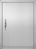 VEVOR Grilltoegangsdeur, 508 X 686 mm, enkele Buitenkeukendeur, Inbouw Roestvrijstalen Deur, Verticale Wanddeur met Handvat, voor Grilleiland, Grillstation, Buitenkast
