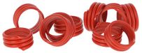Kerbl Hobbyfarming Spiraalringen, 18 mm, rood kunststof, 100 stuks