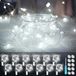 Icecat Mini-lampes LED, set de 12, 2 mètres de long, lumière blanc chaud, IP67 (étanche), fonctionne sur piles