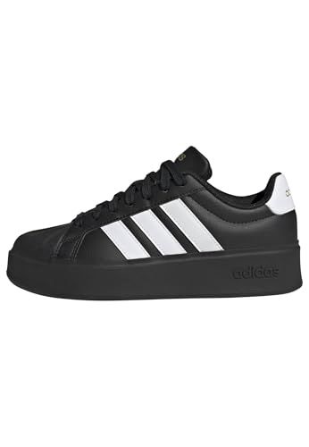 adidas Streettalk Bold Shoes, Core Black/Ftwr White/Matte Gold, 40 EU