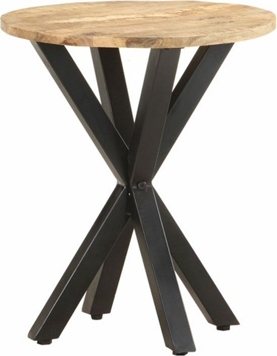 vidaXL Bijzettafel 48x48x56 cm massief mangohout