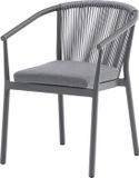 AVH-Collectie Apollo dining tuinstoel rope stapelbaar grijs