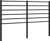 vidaXL Hoofdbord metaal zwart 135 cm