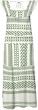 VERO MODA VMDICTHE SL ANKLE DRESS WVN GA Maxi robe Femmes XL Coton Rayé Blanc