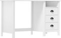 Bureau Hill 3 tiroirs 120x50x74 cm pin massif