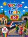 Voyage en train: Cahier de coloriage pour enfants – 50 dessins simples sur les trains, les gares et les voyages