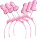 PartyXplosion Diadeem/tiara met piemels - 10x - roze - plastic - L22 cm - bewegende piemels