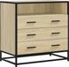 vidaXL Ladekast - 70x41x70 cm - Bewerkt Hout - Sonoma Eikenkleurig