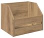 Artisanaal eiken Vinyl Album Doos 38 x 30 x 29 cm Bois traité