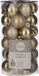 House of Seasons Edelman Bv Kleine kunststof kerstballen pakket goud 3 cm - 60x stuks gouden mini kerstballen
