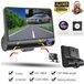 Sans marque Driekanaals dashcam avant et arrière avec écran IPS intégré, 1080P Full HD