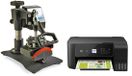 PixMax Presse à chaud pour casquettes et imprimante - noir - taille unique - incl. 10 feuilles