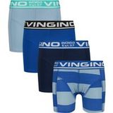 Vingino B-so26 Blue 4pack Boxer Seascape Blue Taille: S