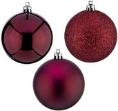 Krist+ Set kerstballen Paars Plastic Ø 7 cm (24 Stuks)