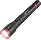 TOOLCRAFT Lampe de poche fonctionne sur batterie Li-ion rechargeable ou sur batterie Réglable, Taille de point réglable, Avec strob