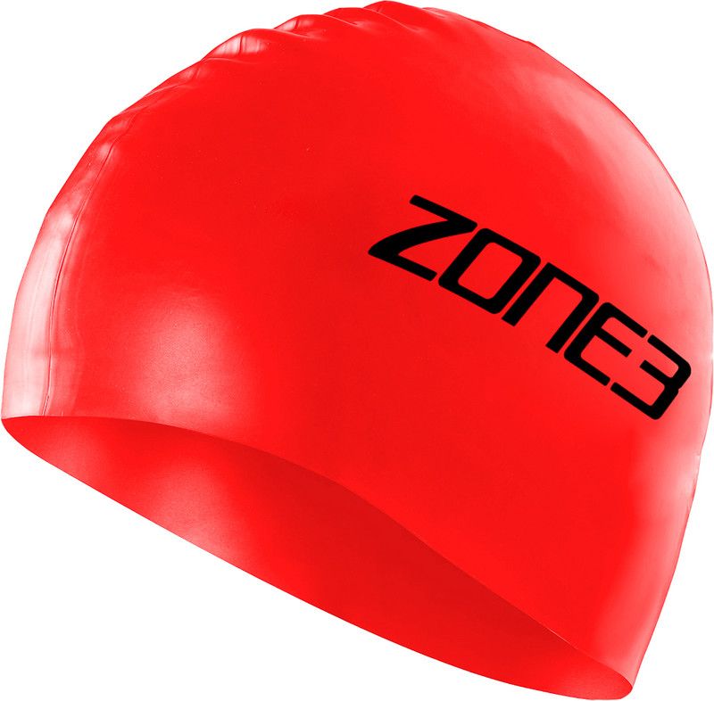 Zone3 Silicone Swim Cap - Red - 0602815985604